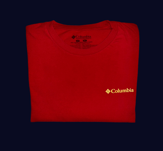 VTG Columbia T-Shirt AO Mountains Red